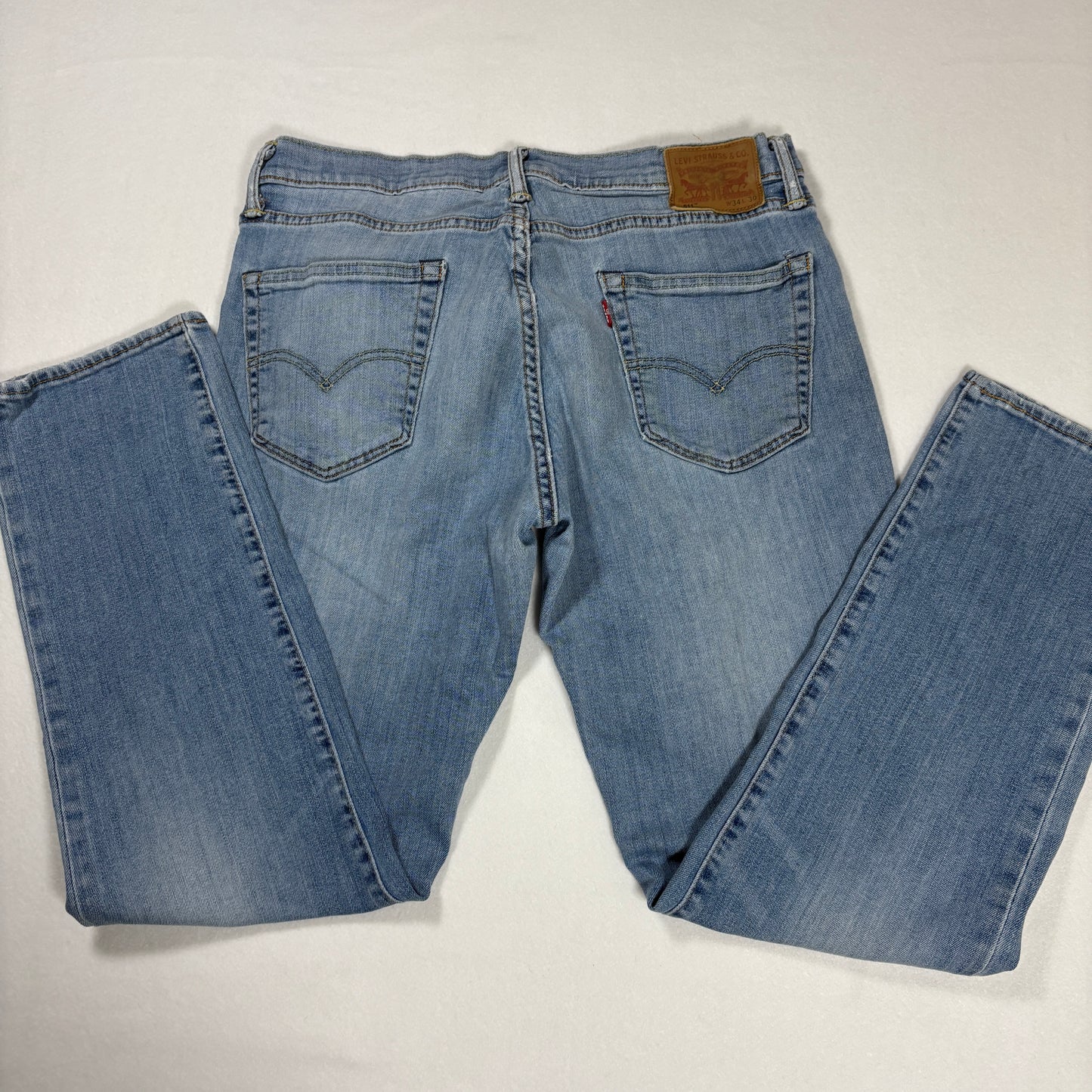 Levi’s 511 Men’s Jeans 34x30 Slim Fit Light Wash Denim Blue Stretch Casual Pants