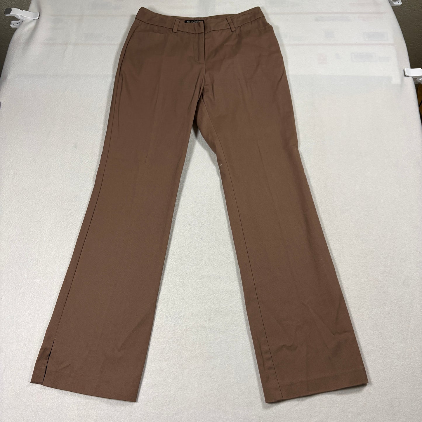 New York & Company Dress Pants Womens 2P Brown Stretch Bootcut Work Office