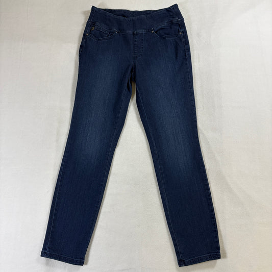 Pull On Skinny Stretch Jegging Jeans Womens Tag 10 Fits Like 29 X 28 Dark Wash