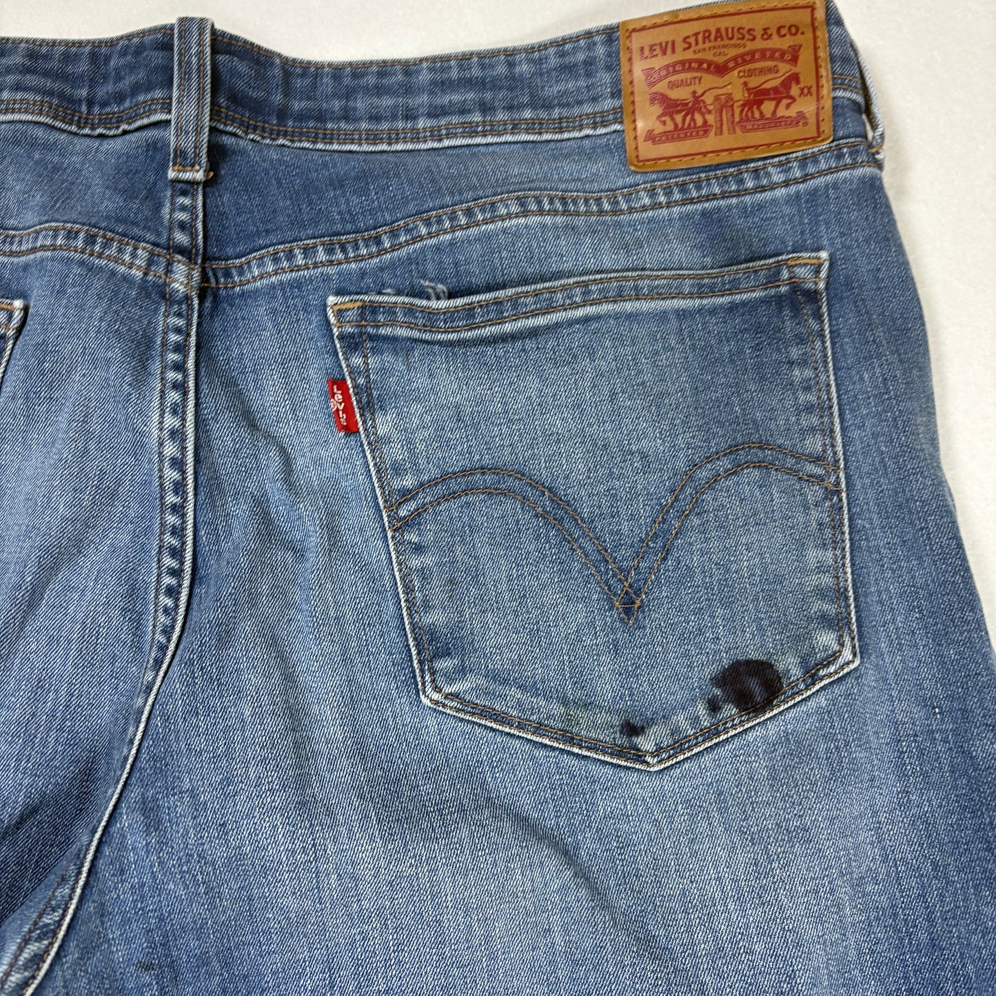 Levi’s Men’s Jeans W33 Blue Denim Straight Fit Classic 5-Pocket Casual Pants