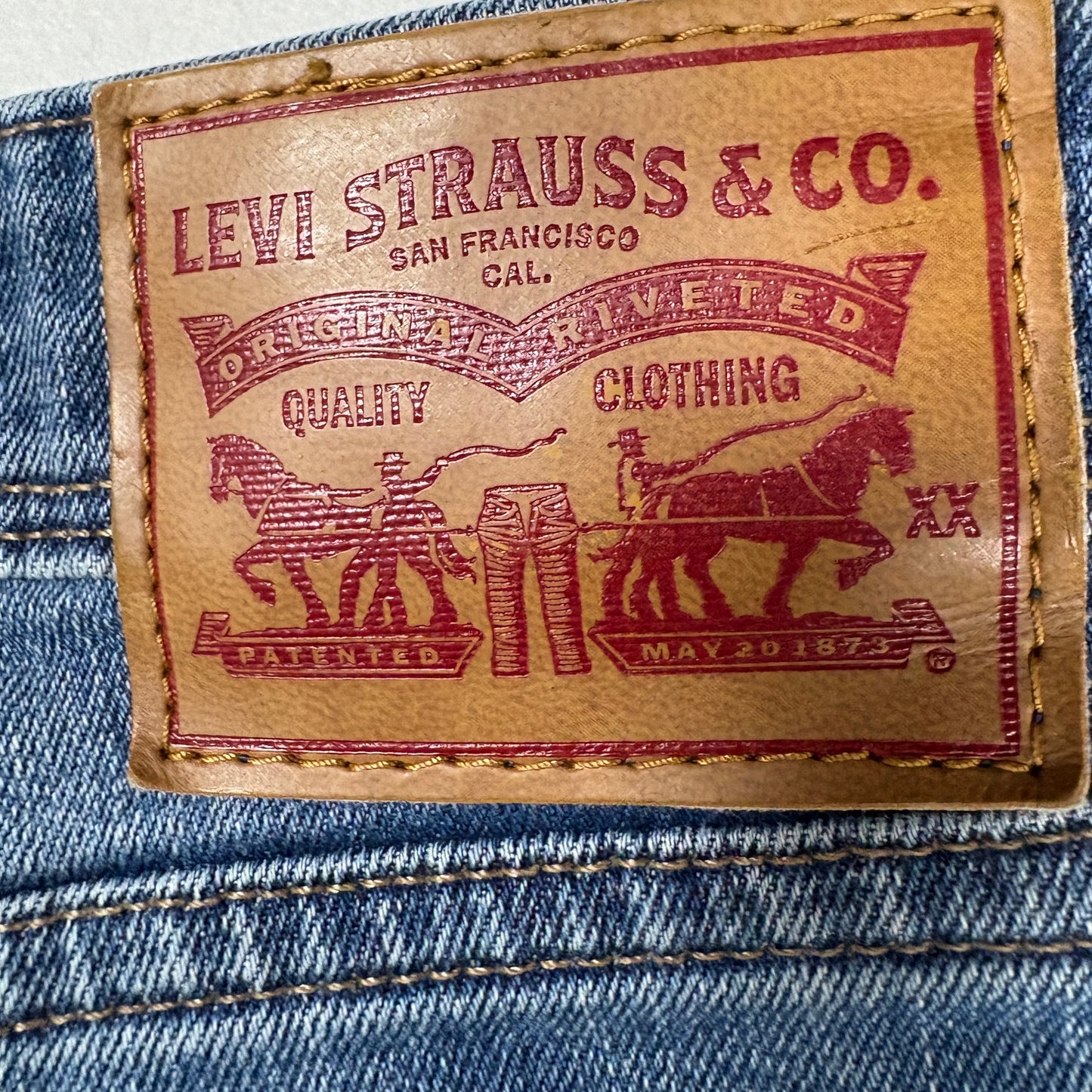 Levi’s Men’s Jeans W33 Blue Denim Straight Fit Classic 5-Pocket Casual Pants