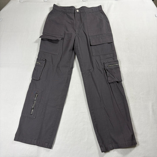 Angel Kiss Cargo Pants Womens 5 27 Gray Utility Y2K Streetwear Vintage Baggy Fit