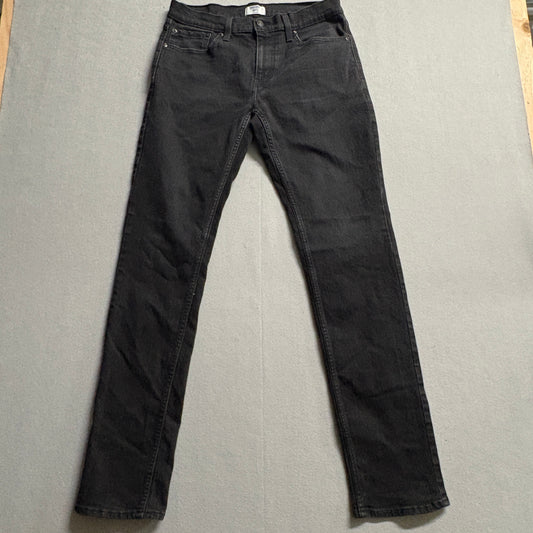 Levis Denizen 231 Jeans Mens 32x34 Fits Like 31X32 Black Slim Straight Stretch