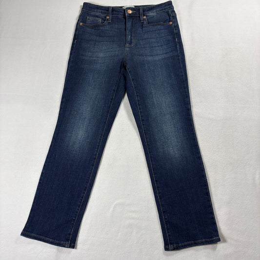 Universal Thread High Rise Slim Straight Womens 27 Dark Wash Stretch Denim Jeans