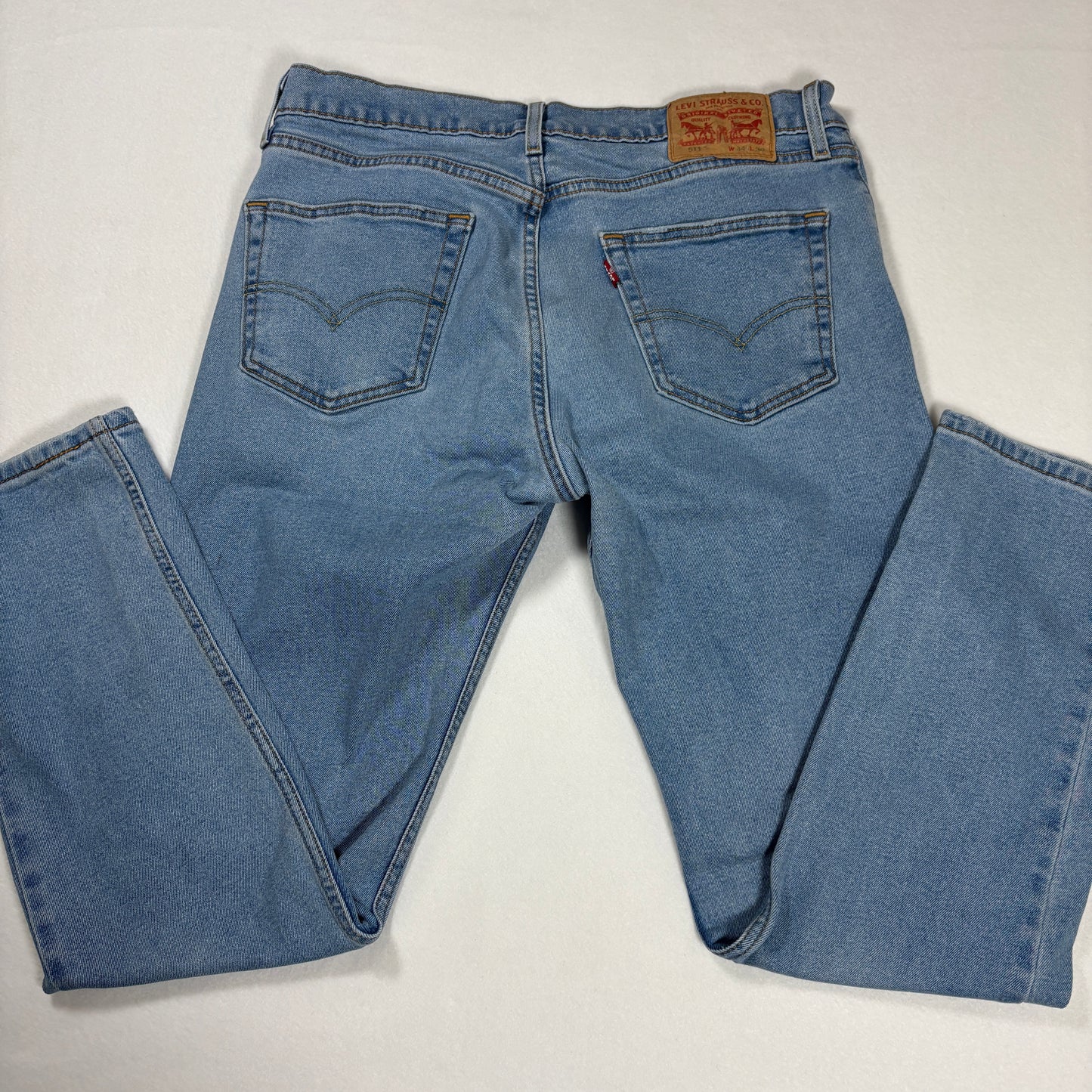 Levi’s 511 Men’s Jeans 34x30 Slim Fit Light Wash Blue Denim Faded Casual Pants