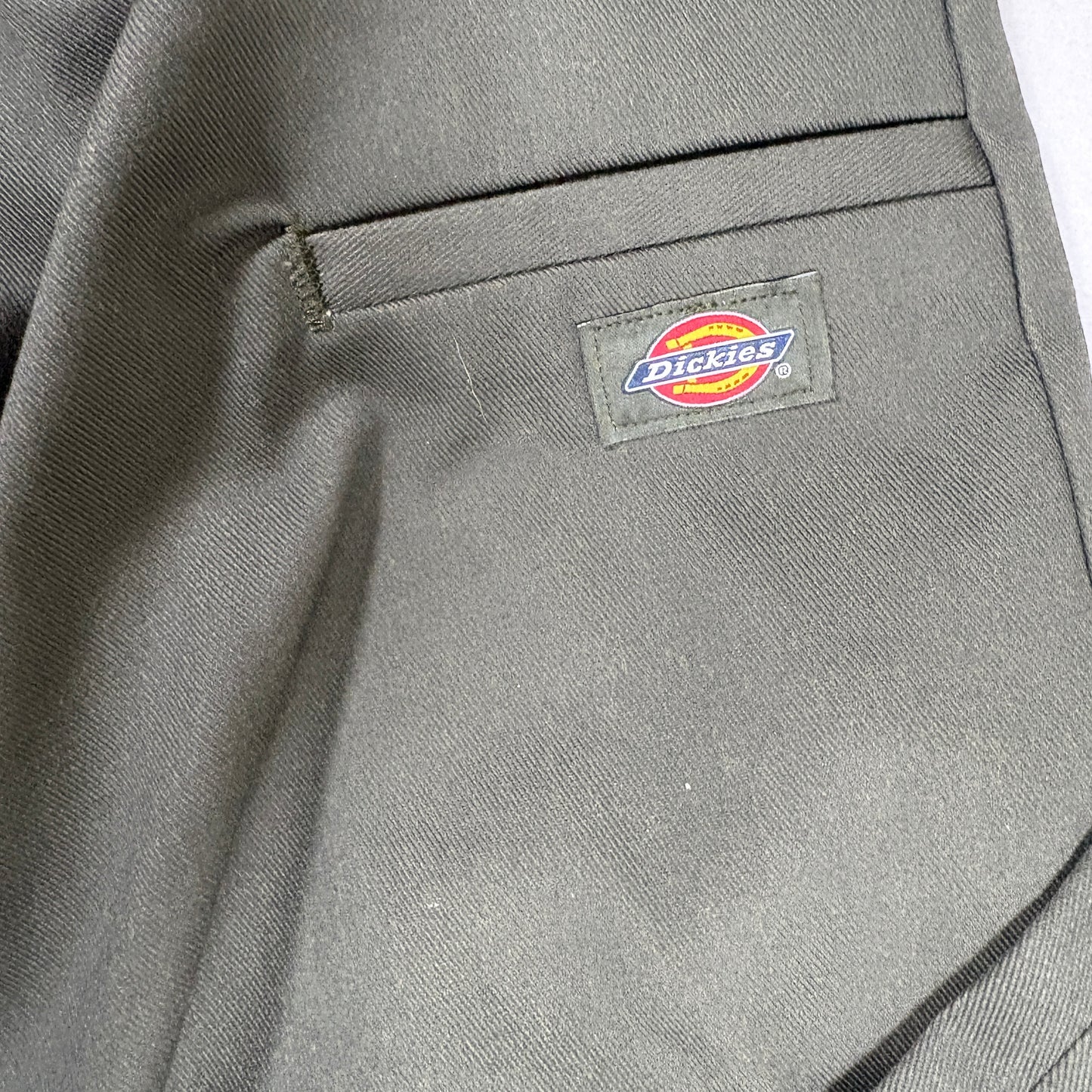 Dickies Men’s Loose Fit Work Pants 32x30 Green Twill Straight Leg Double Knee