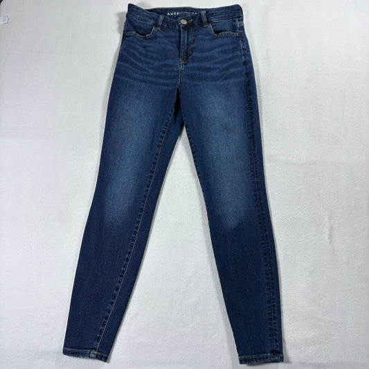 American Eagle Jeans Womens 4 Curvy Hi Rise Jegging Dark Wash Stretch Fit DenimX
