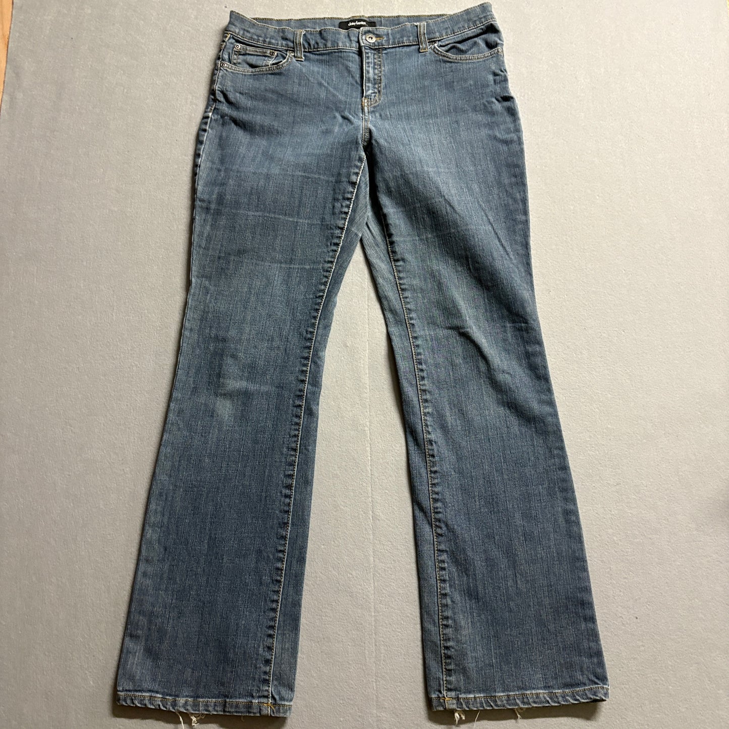 Bootcut Stretch Jeans Daisy Fuentes Tag 10 Fits Like 33x31 Light Wash Y2K