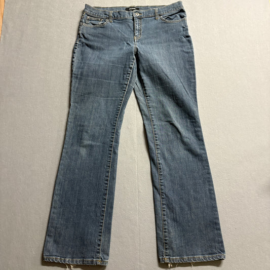 Bootcut Stretch Jeans Daisy Fuentes Tag 10 Fits Like 33x31 Light Wash Y2K