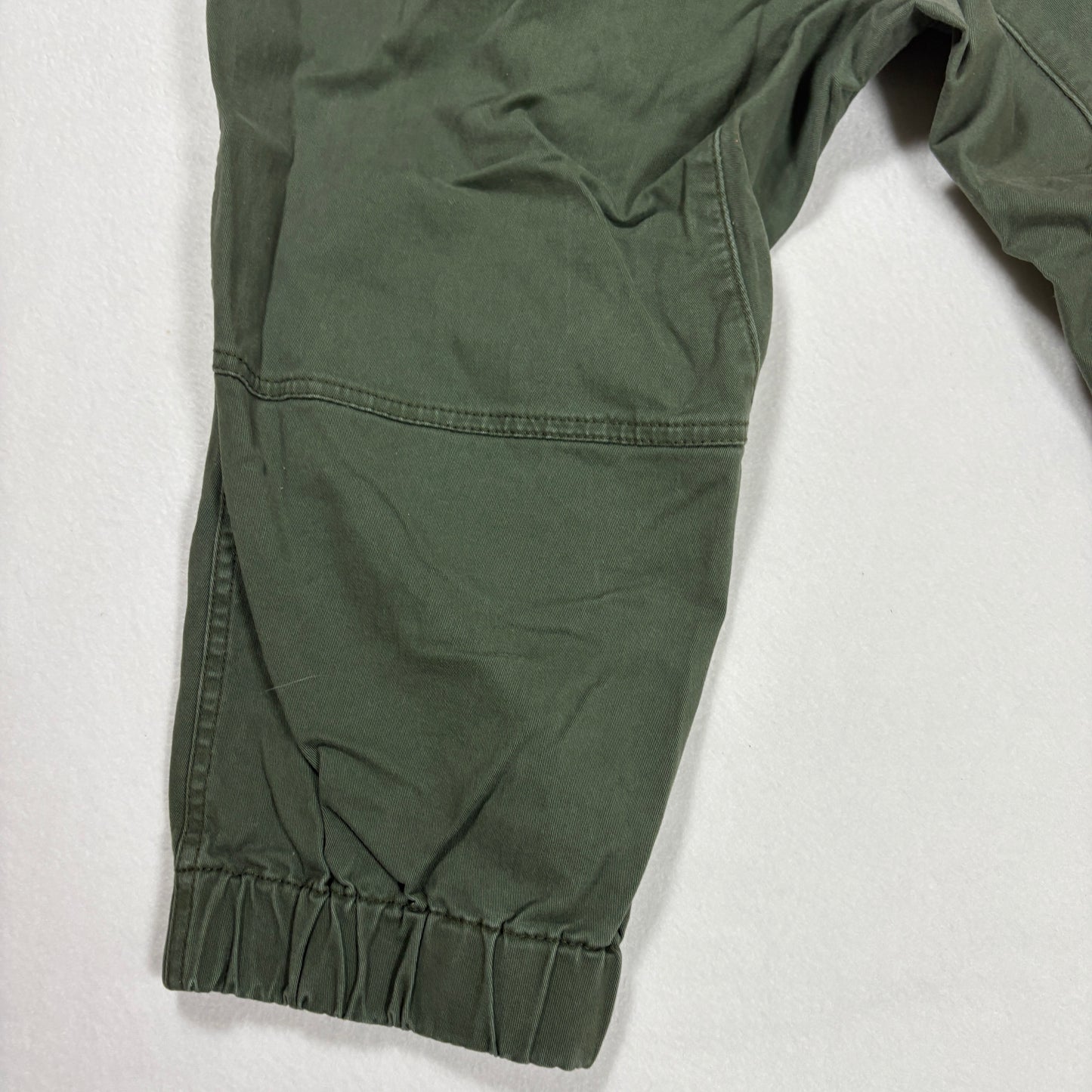 American Eagle Men’s Jogger Pants XL Green Drawstring Waist Casual Cotton Blend