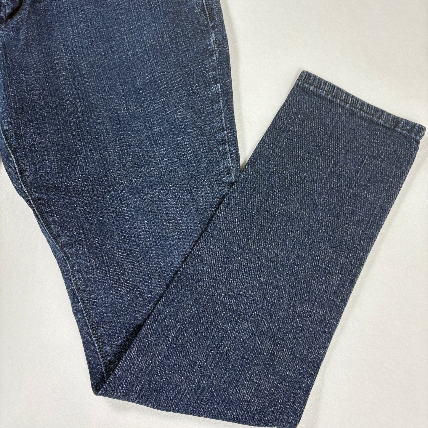 Express Jeans Women’s Size 14 Dark Wash Denim Stretch Straight Leg Mid Rise