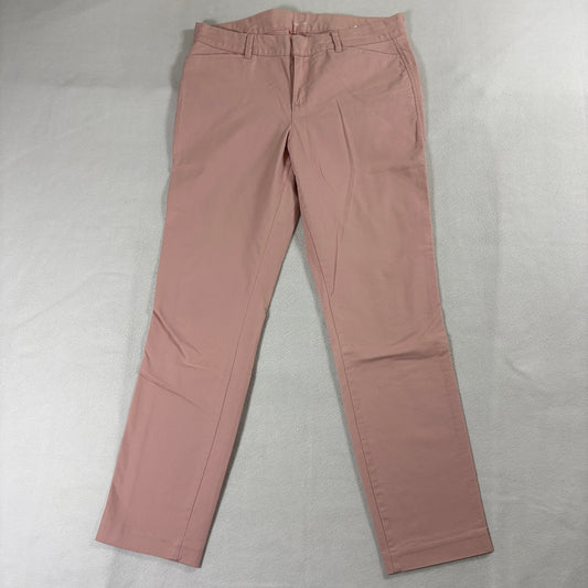 Skinny Ankle Pants Stretch Pink Pixie Old Navy 8 Fits Like 31 X 27 Mid Rise Slim