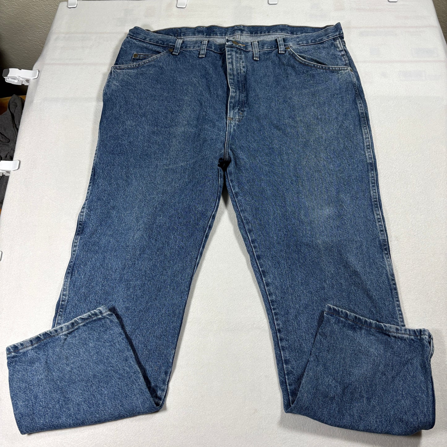 Wrangler Jeans Mens 44x32 Regular Fit Blue Vintage 90s Denim Classic Straight
