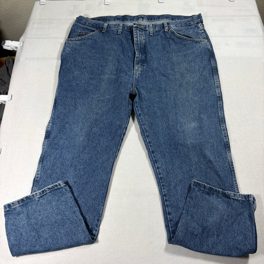 Wrangler Jeans Mens 44x32 Regular Fit Blue Vintage 90s Denim Classic Straight