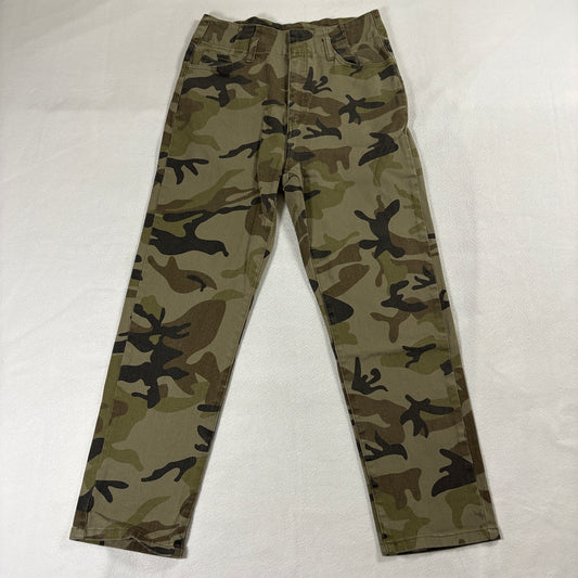 Camo Skinny Jeans High Rise Stretch Papaya L Fits Like 29 X 26 Army Cargo Style