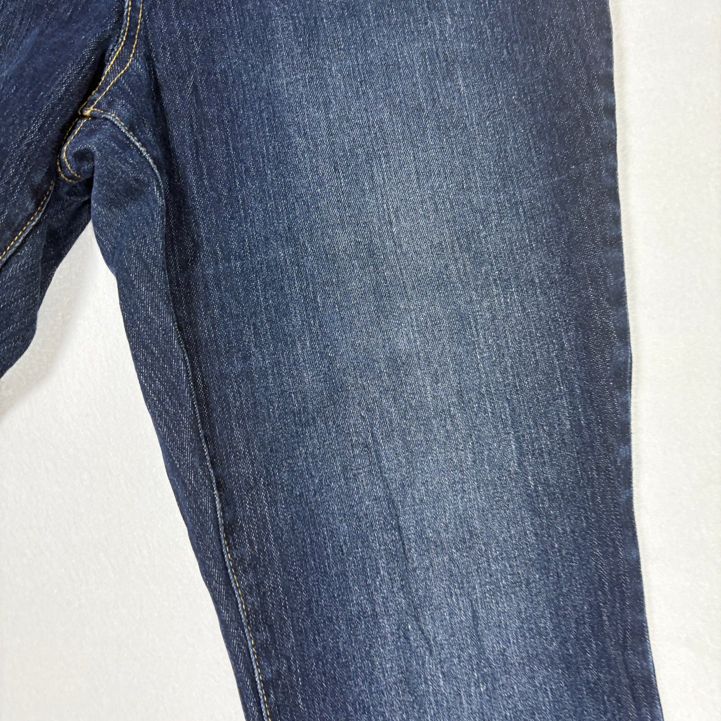 S & Co. Women’s Jeans Size 14 Dark Wash Skinny Low Rise Stretch Denim Cuffed Hem