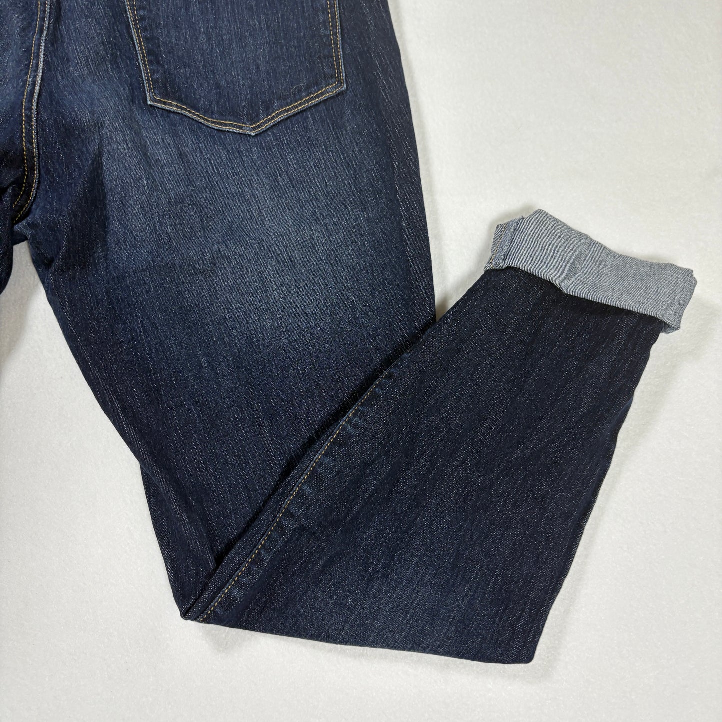 S & Co. Women’s Jeans Size 14 Dark Wash Skinny Low Rise Stretch Denim Cuffed Hem