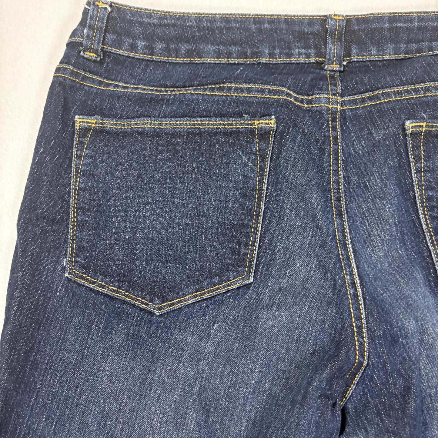 S & Co. Women’s Jeans Size 14 Dark Wash Skinny Low Rise Stretch Denim Cuffed Hem