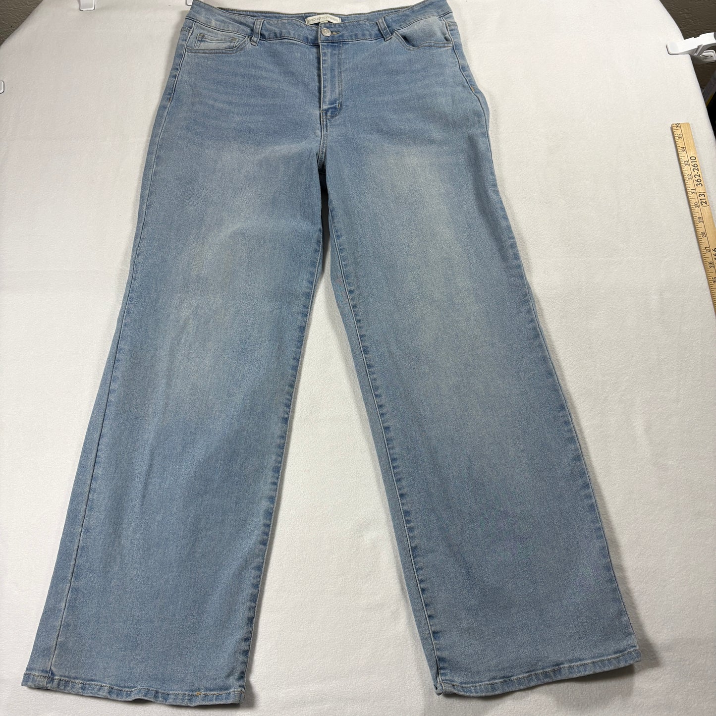 Project Rebel Jeans Womens 11 Straight Leg Blue Denim Y2K Retro Classic Fit Wide