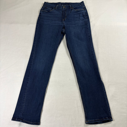Slim Straight Jeans Medium Wash Stretch d&Co 12T Fits Like 31X30 Classic Pocket