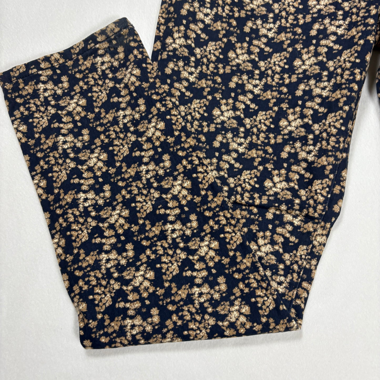 Levi’s Women’s 14M W32 L32 Mid Rise Skinny Jeans Blue Floral Print Stretch Denim