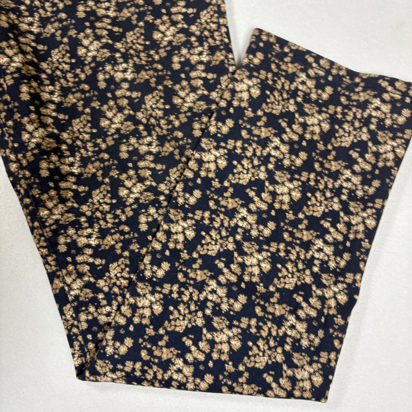 Levi’s Women’s 14M W32 L32 Mid Rise Skinny Jeans Blue Floral Print Stretch Denim