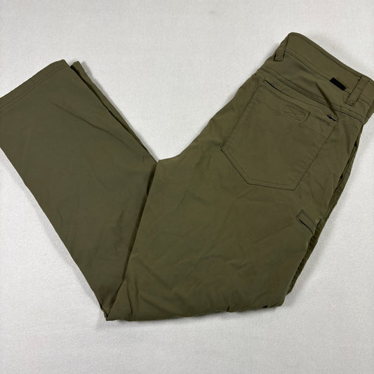 Gerry mens pants 32x32 green nylon hiking outdoor cargo quick dry travel