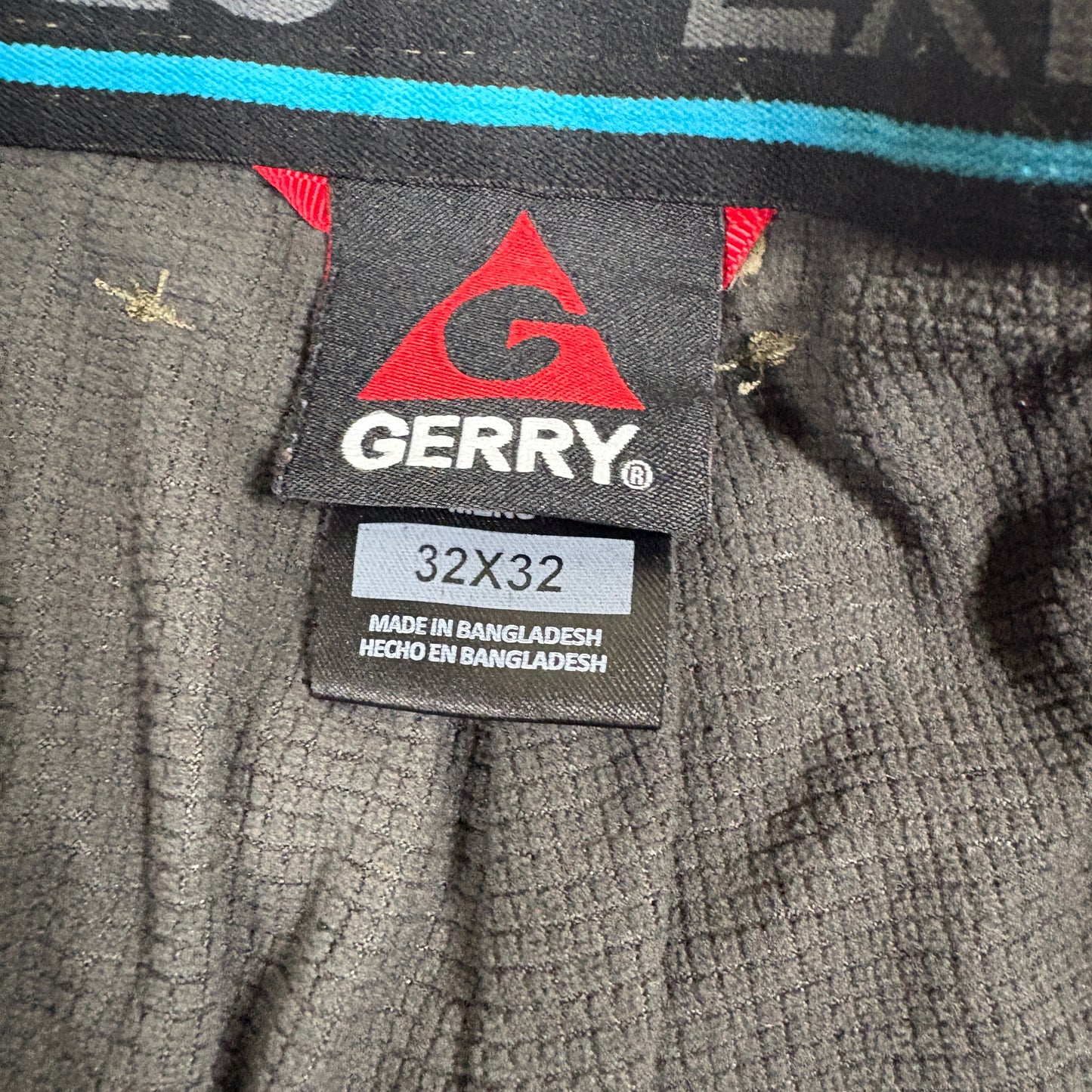 Gerry mens pants 32x32 green nylon hiking outdoor cargo quick dry travel