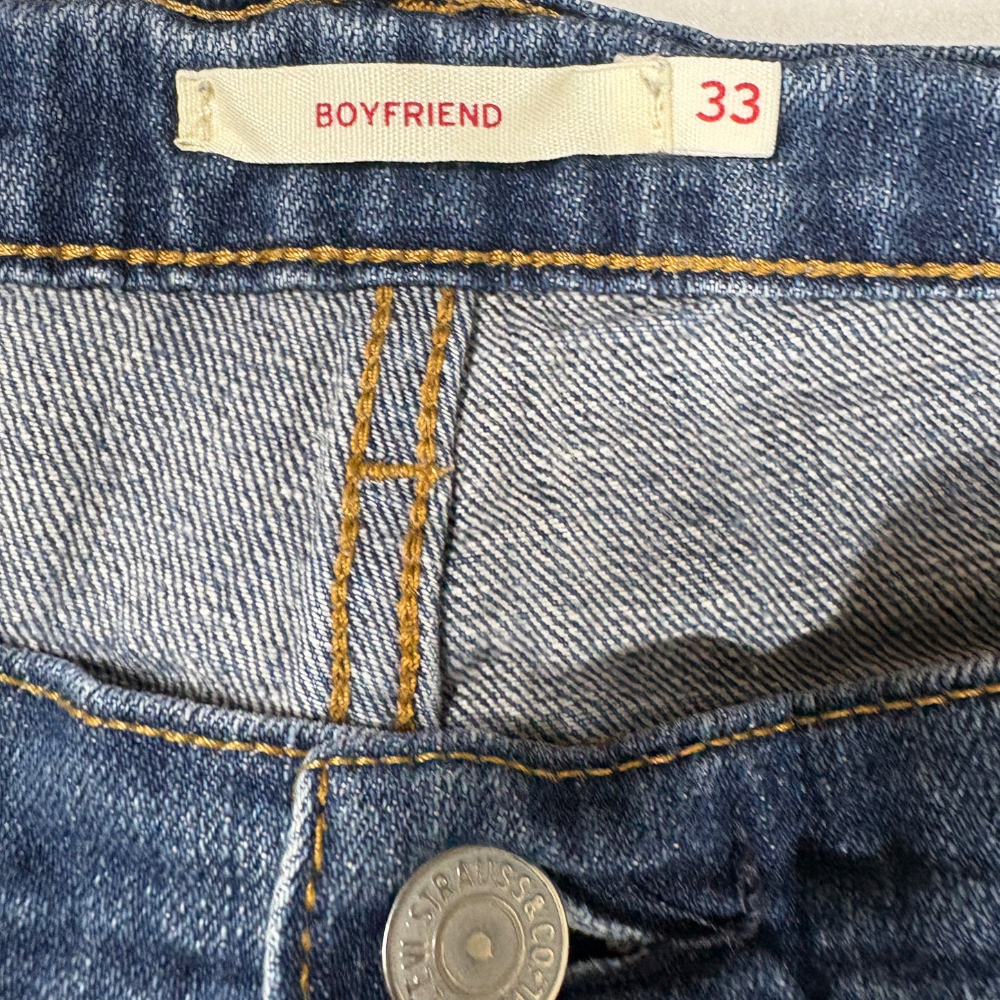 Levi’s Men’s Jeans W33 Dark Wash Straight Fit Stretch Denim Classic 5-Pocket