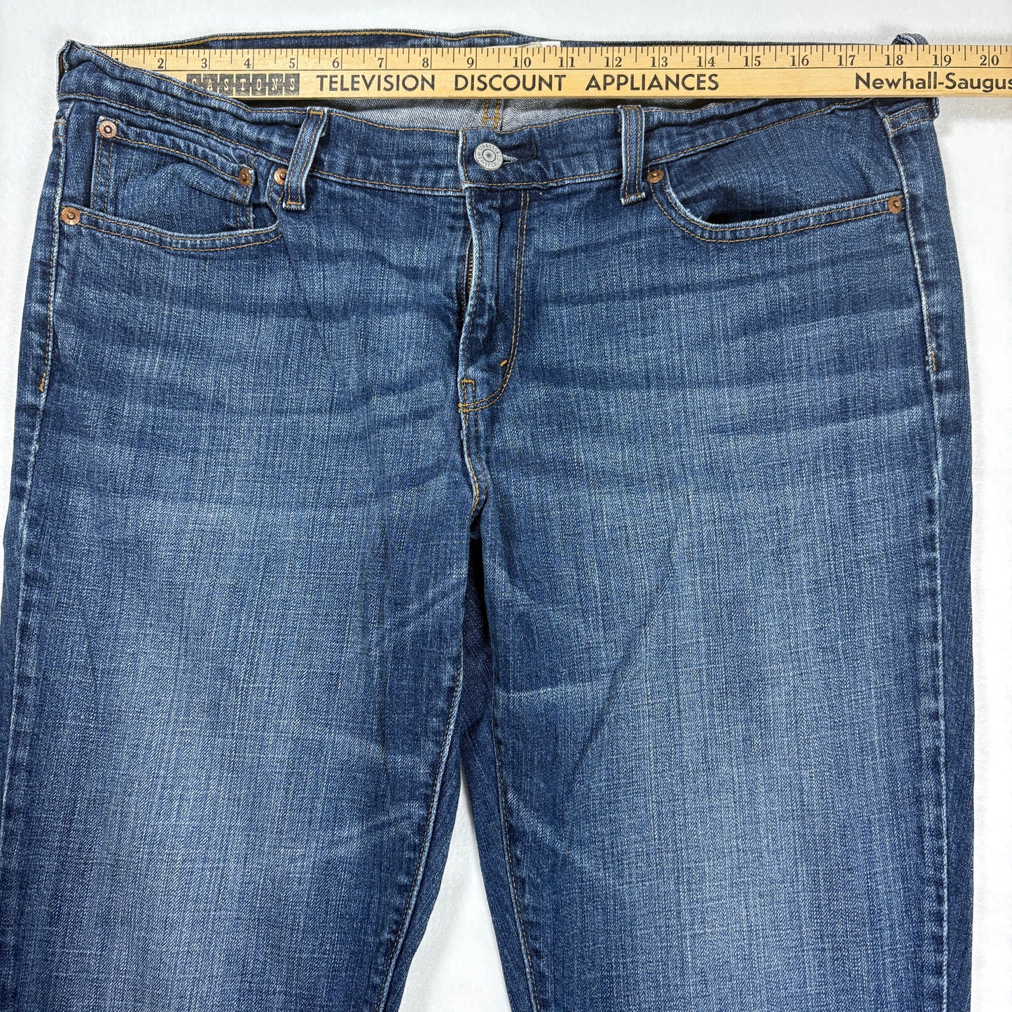 Levi’s Men’s Jeans W33 Dark Wash Straight Fit Stretch Denim Classic 5-Pocket