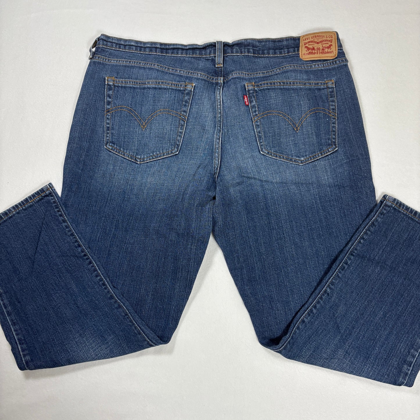 Levi’s Men’s Jeans W33 Dark Wash Straight Fit Stretch Denim Classic 5-Pocket