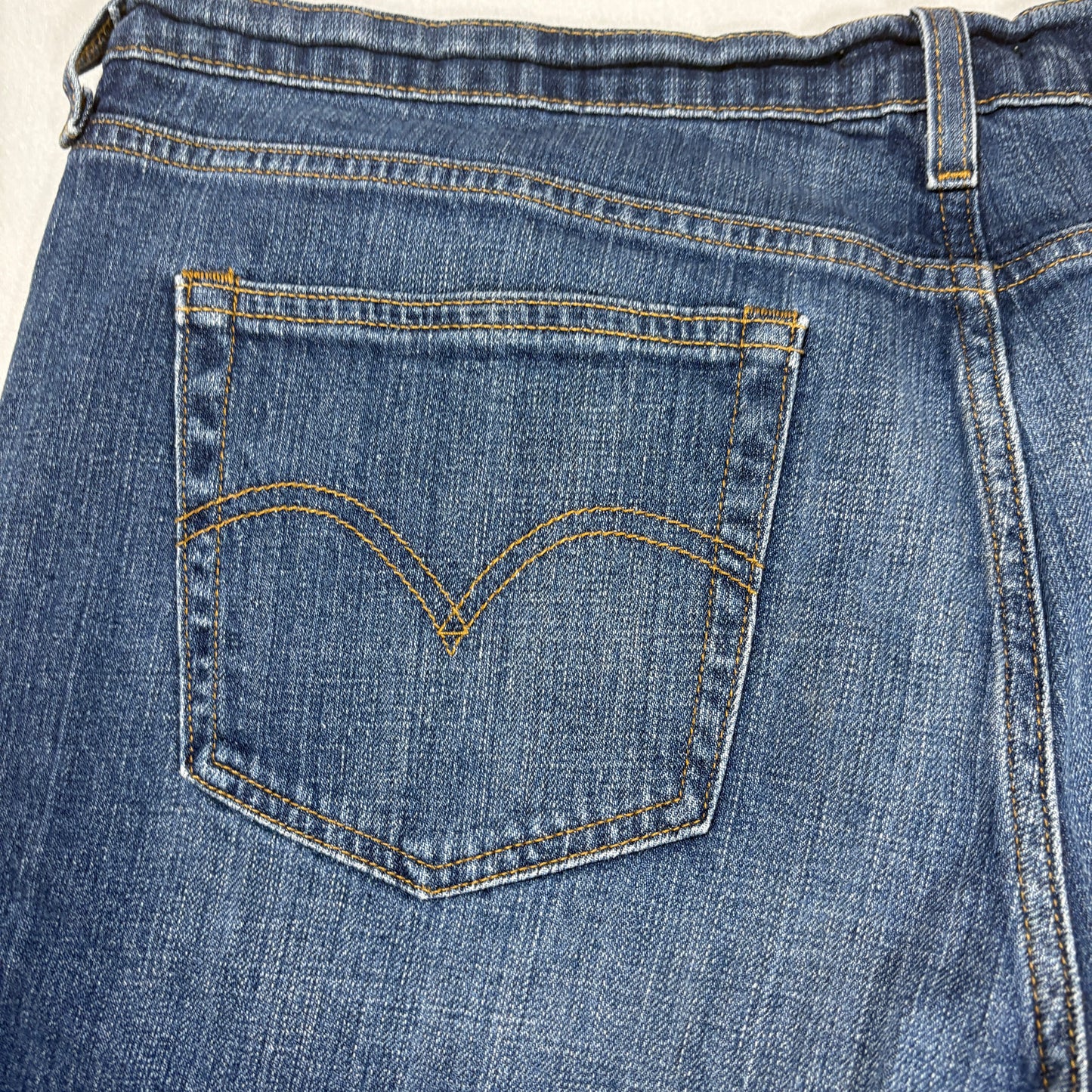 Levi’s Men’s Jeans W33 Dark Wash Straight Fit Stretch Denim Classic 5-Pocket