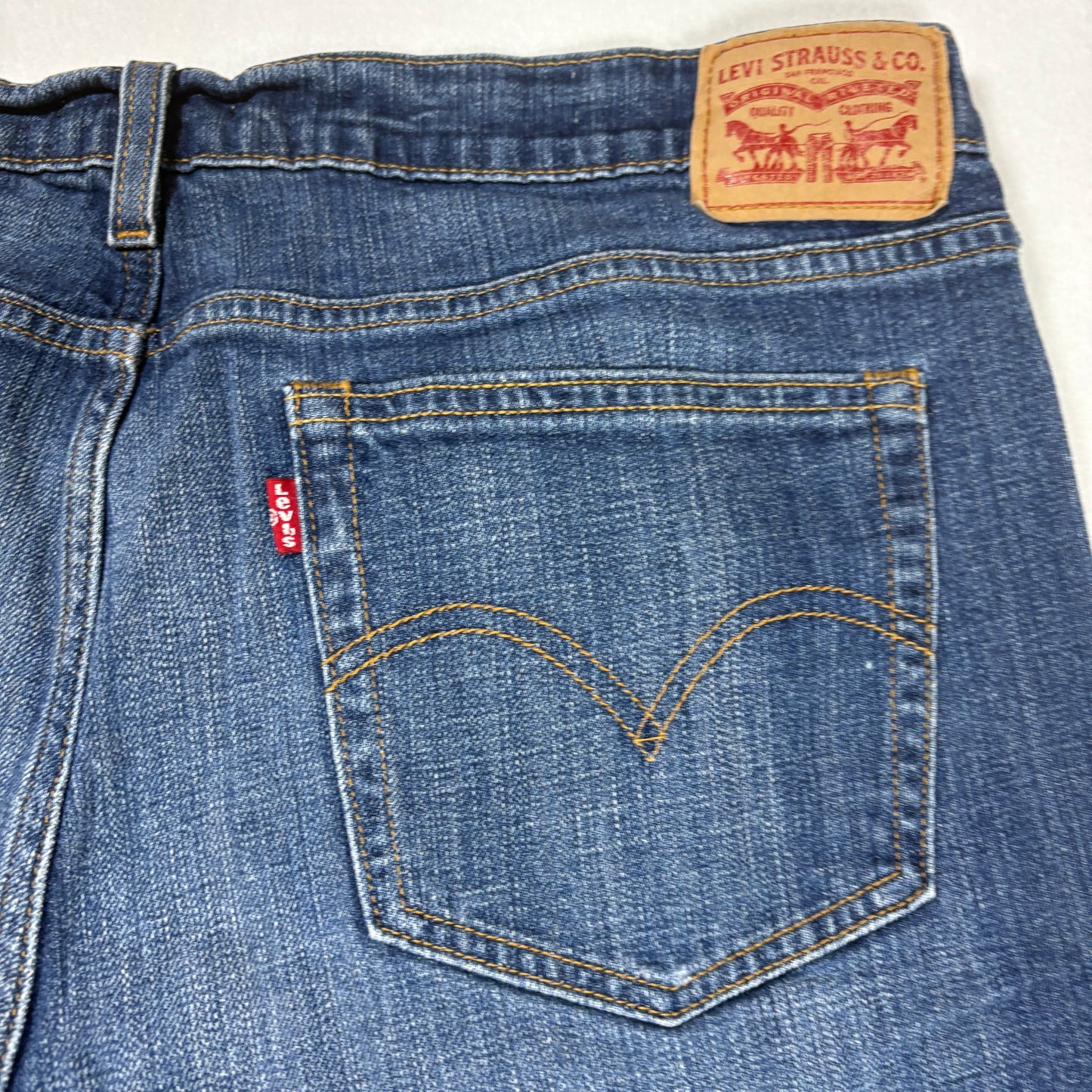 Levi’s Men’s Jeans W33 Dark Wash Straight Fit Stretch Denim Classic 5-Pocket