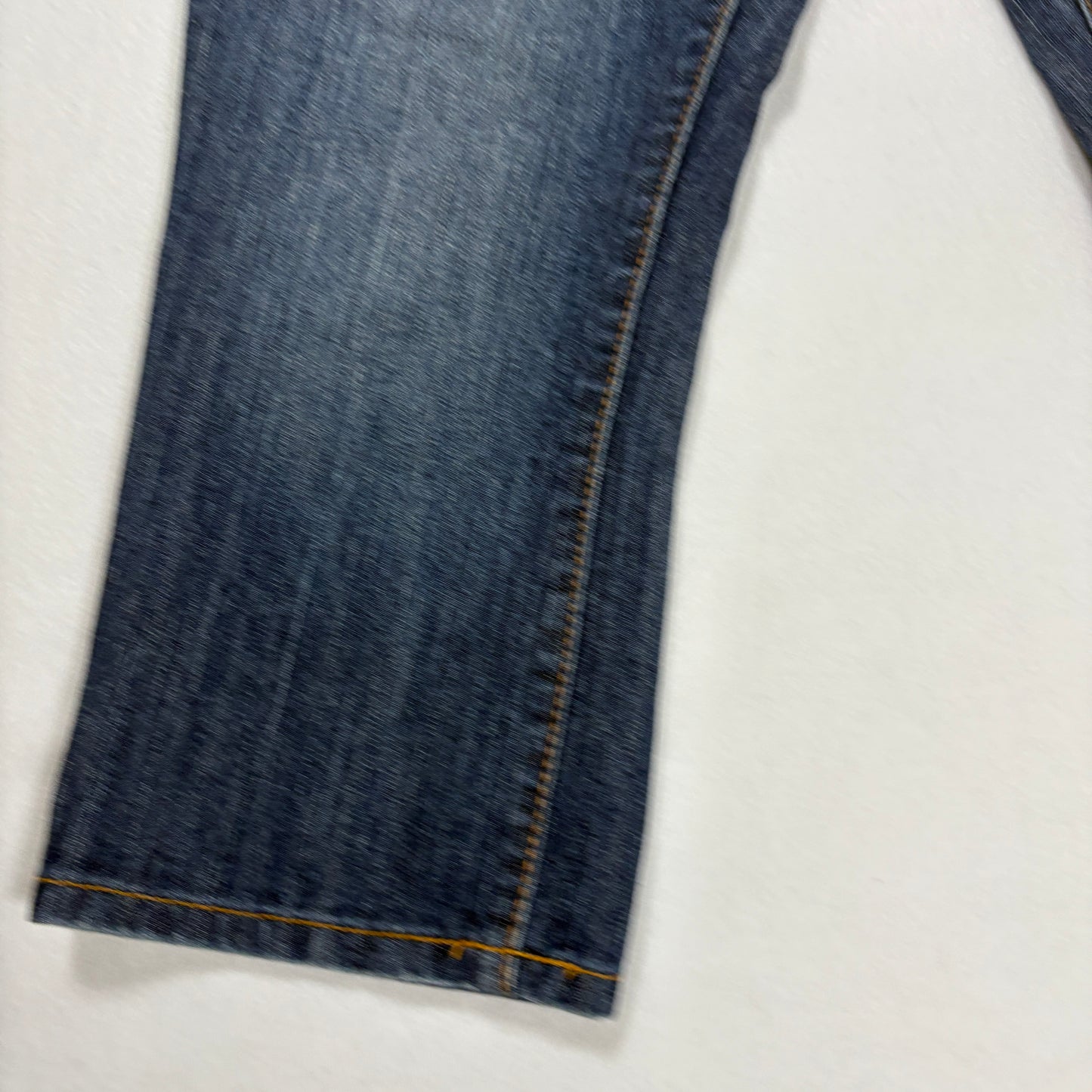 SO Women’s Jeans Size 15 Bootcut Mid-Rise Blue Denim Faded Wash Casual