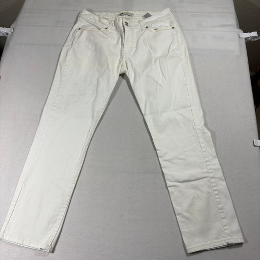 Levis 529 Curvy Skinny Jeans Womens 4M White Stretch Denim Y2K Slim Fit Pants