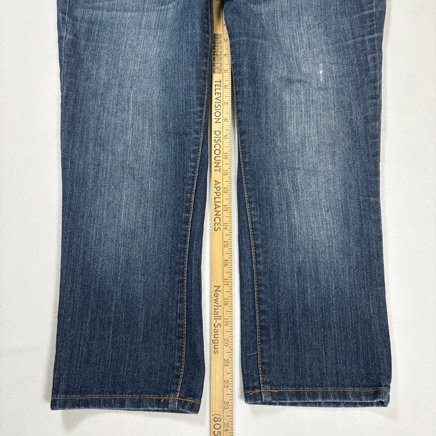 SO Women’s Jeans Size 15 Bootcut Mid-Rise Blue Denim Faded Wash Casual