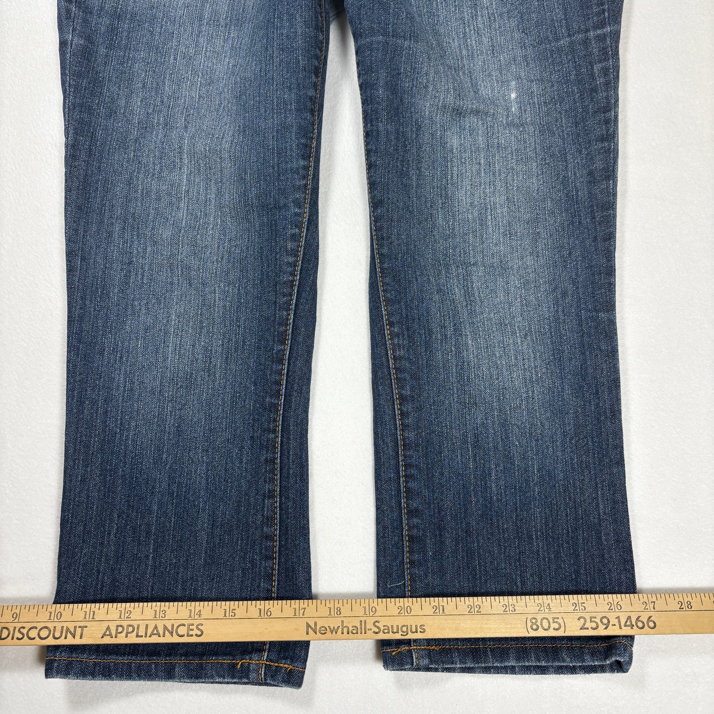 SO Women’s Jeans Size 15 Bootcut Mid-Rise Blue Denim Faded Wash Casual