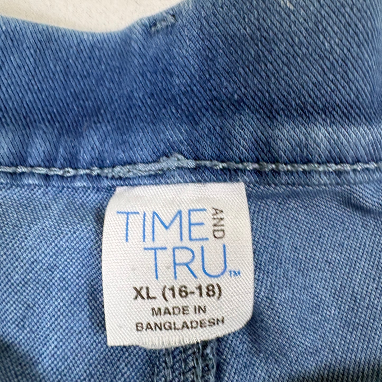 Time and Tru womens jeans XL 16 18 blue jeggings skinny stretch plus size