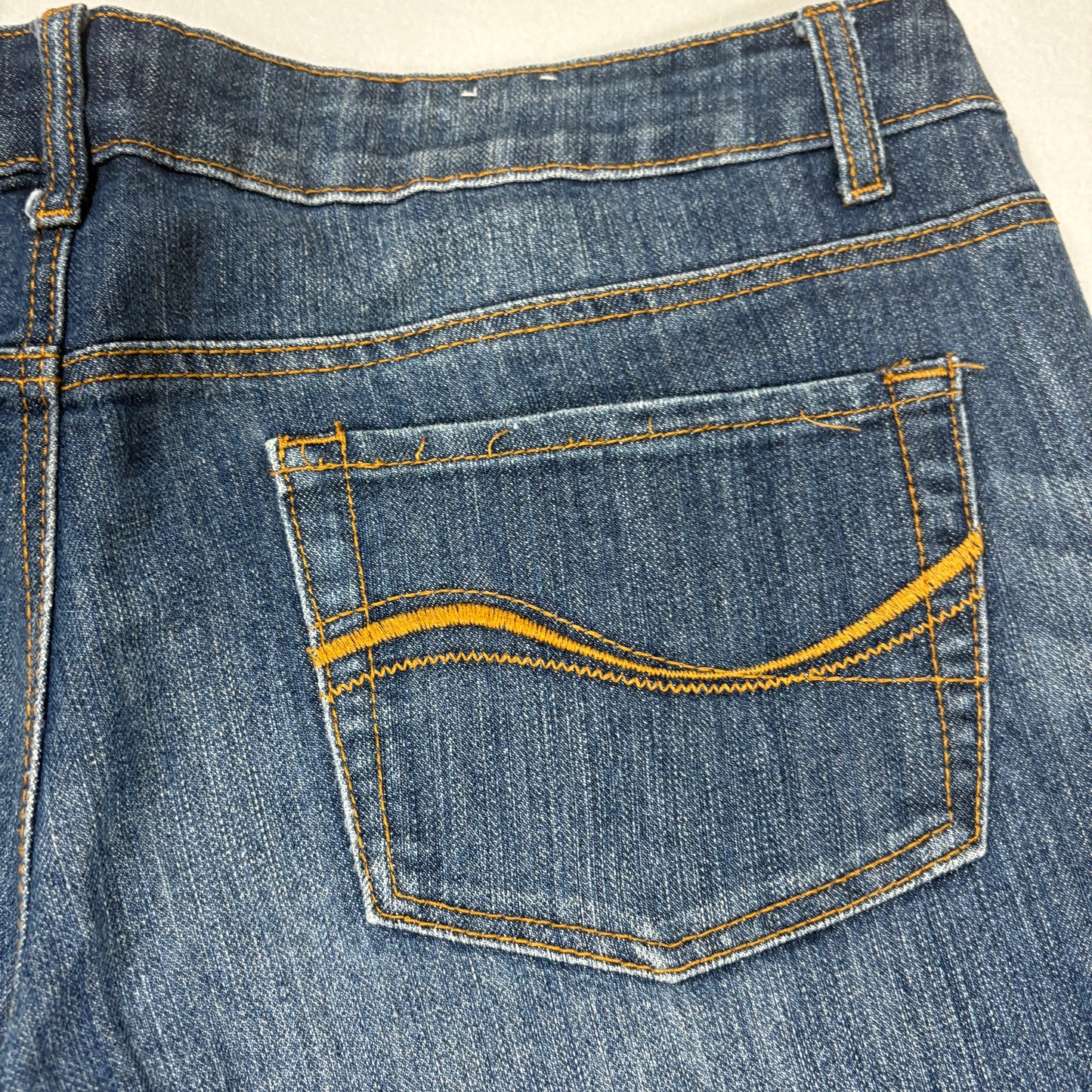 SO Women’s Jeans Size 15 Bootcut Mid-Rise Blue Denim Faded Wash Casual