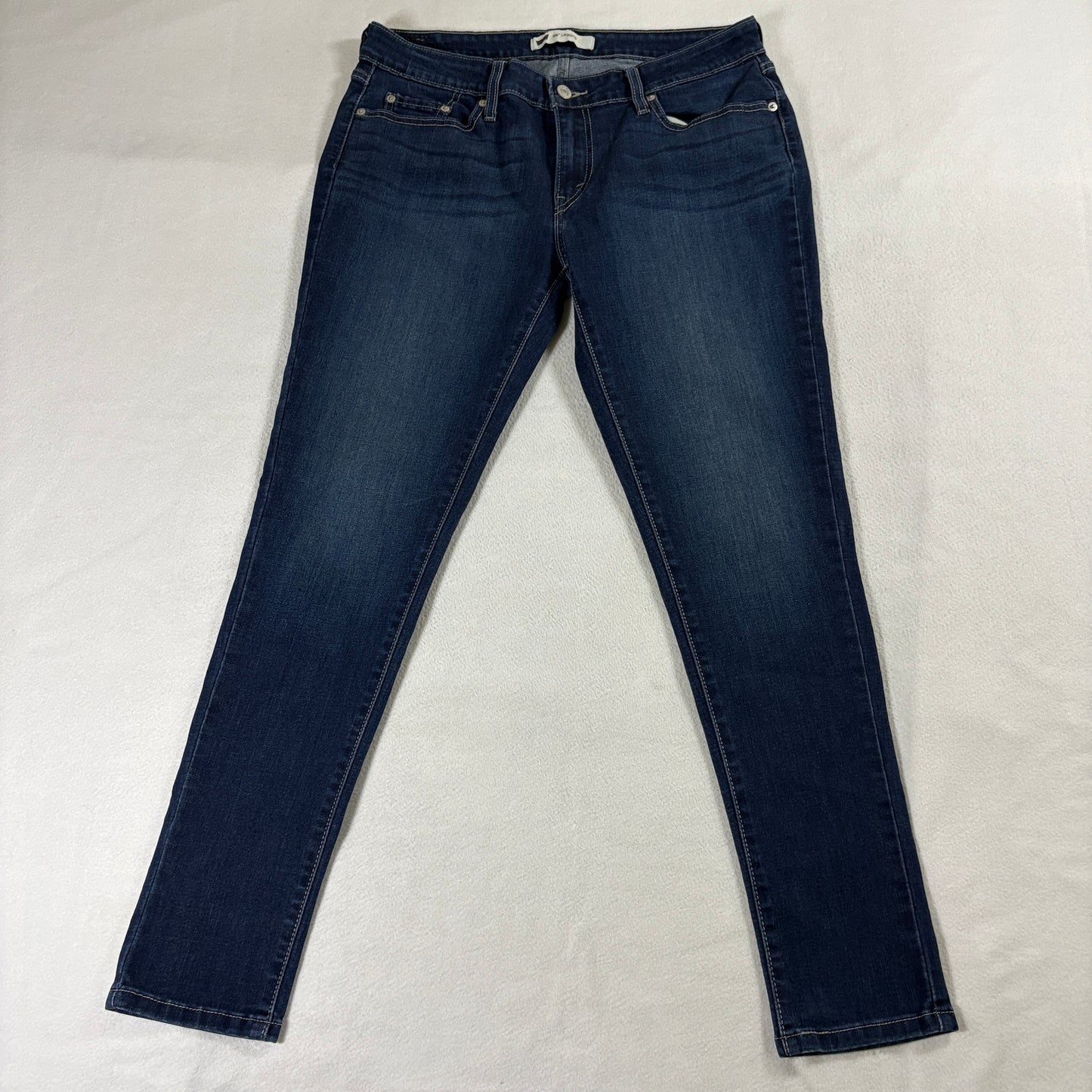 Levis 535 Legging Jeans 15M Fits Like 32X28 Skinny Stretch Dark Wash Denim
