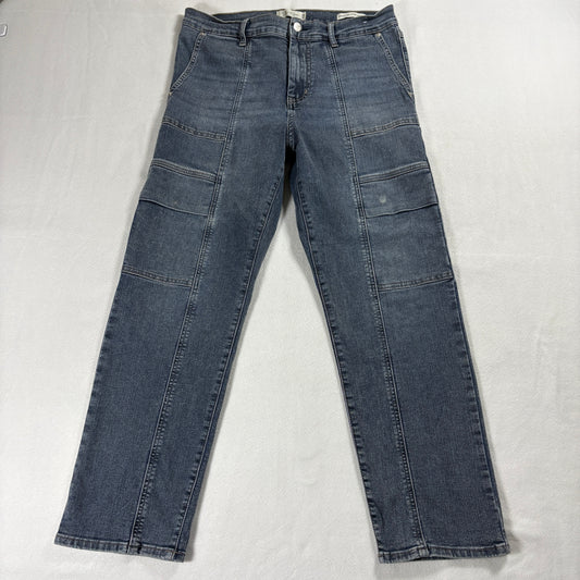 Jessica Simpson Jeans Womens 8/29 Blue Harmony High Rise Slim Straight Stretch