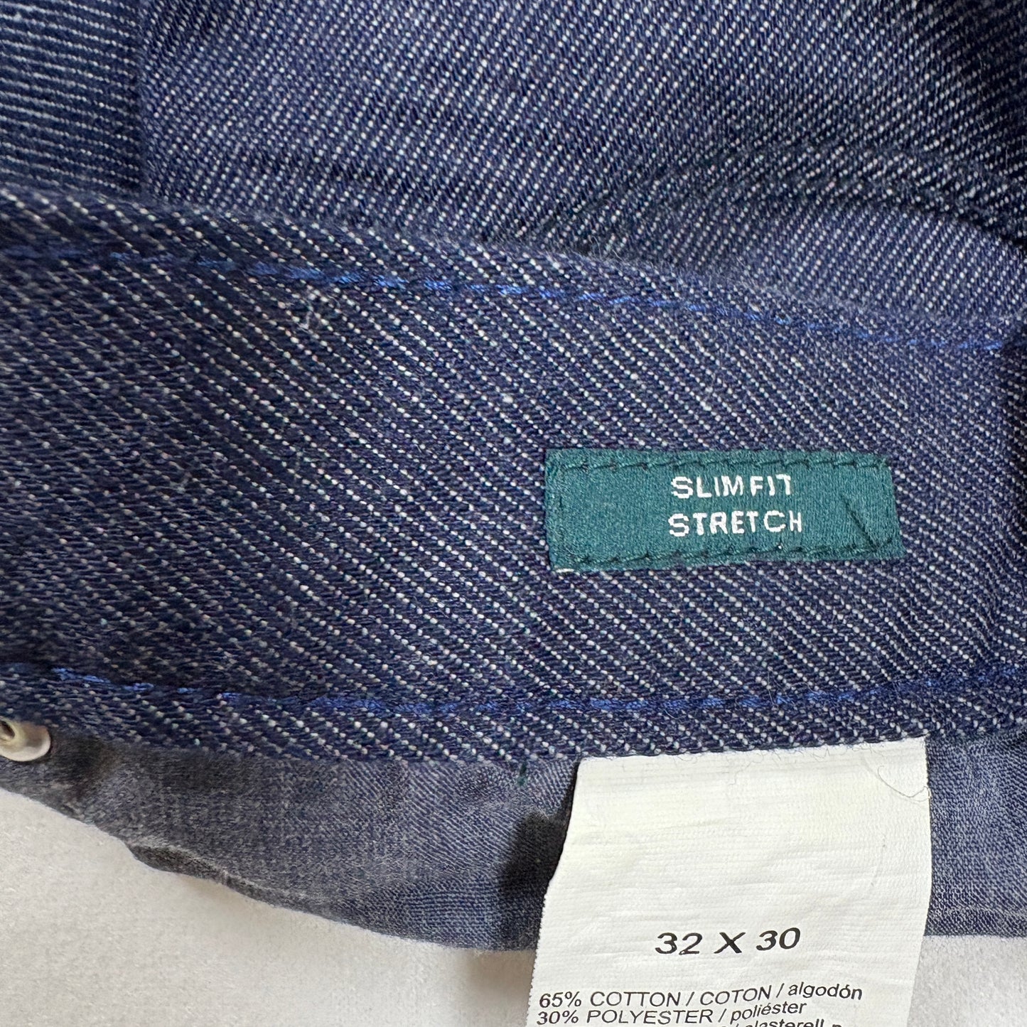 Perry Ellis Men’s Slim Fit Stretch Jeans Blue Denim Pants Size 32x30