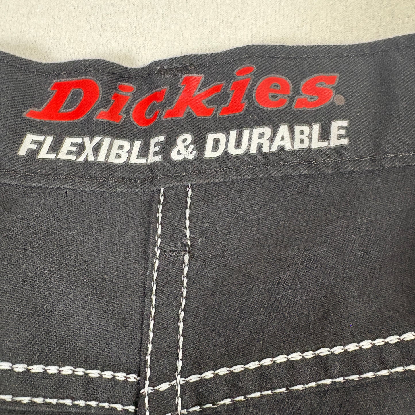 Dickies mens black work pants 34x30 durable flexible straight leg grunge Y2K
