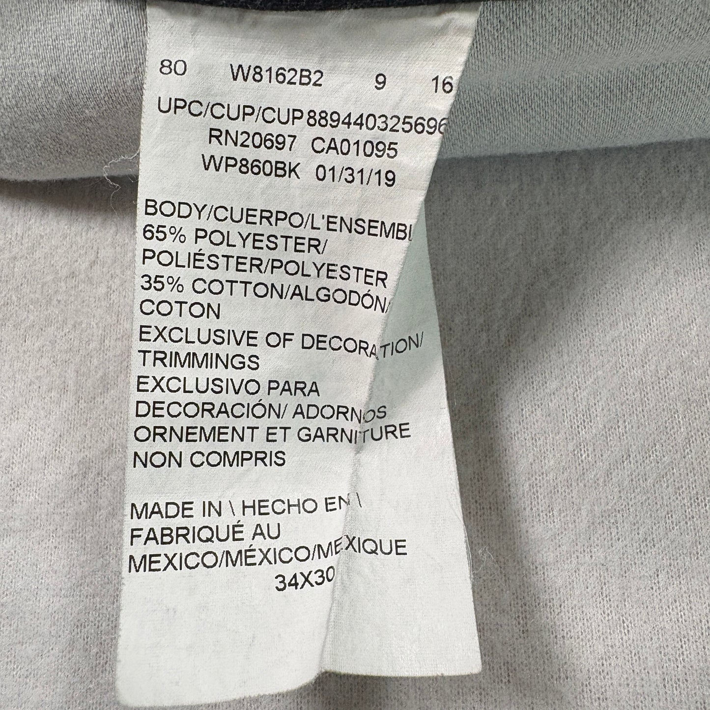 Dickies mens black work pants 34x30 durable flexible straight leg grunge Y2K