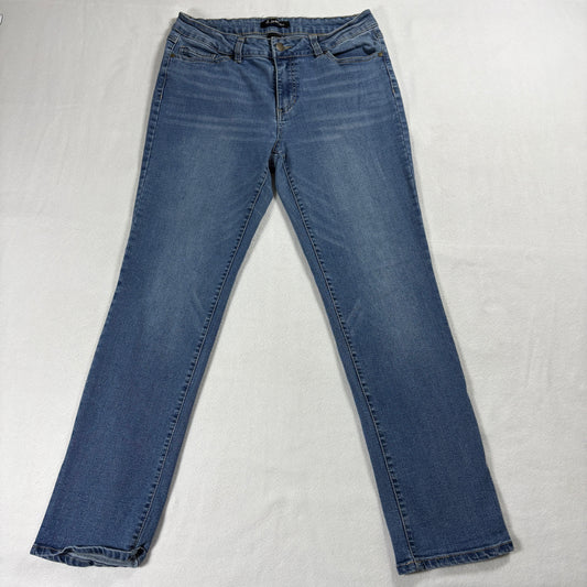 Womens Skinny Jeans Size 8 Blue Stretch Denim Casual Everyday Slim Fit Y2K Soft!