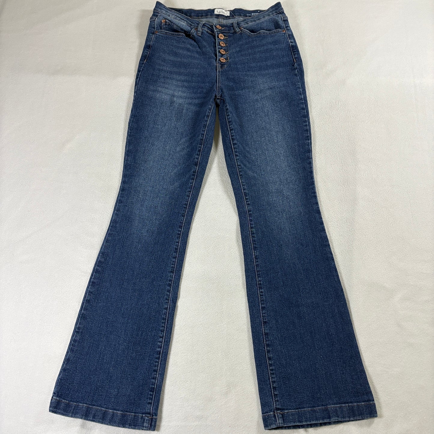 Nicole Miller Soho Bootcut Jeans High Rise Size 6 Fits Like 29X31 Stretch Denim