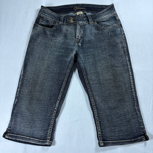 Flawless Jeans Womens Size 16 Cropped Straight Leg Dark Wash Y2K Retro Denim Fit