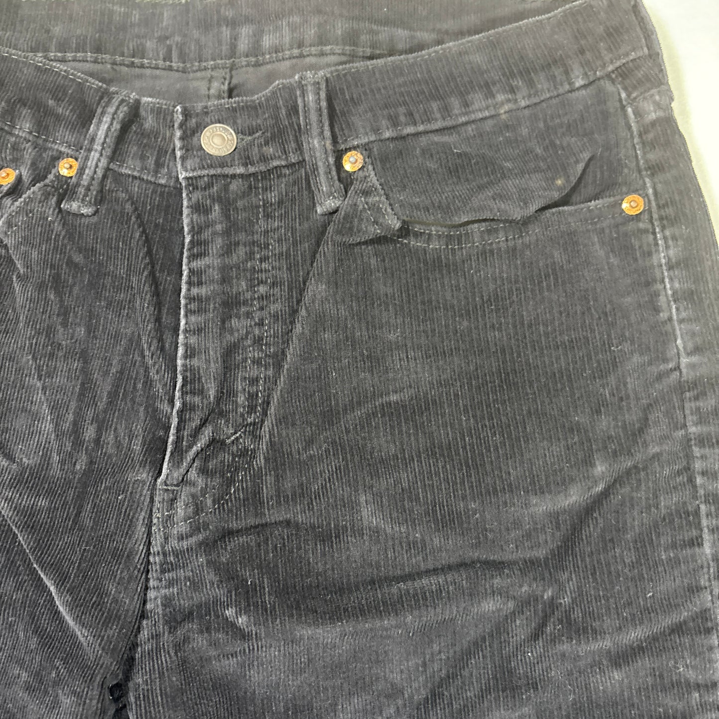 Levi’s 514 Men’s Corduroy Pants Black W34 L36 Straight Leg Casual