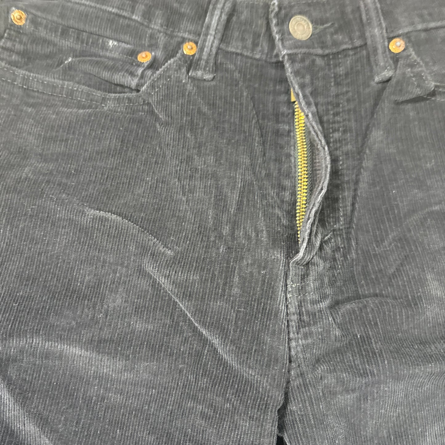 Levi’s 514 Men’s Corduroy Pants Black W34 L36 Straight Leg Casual