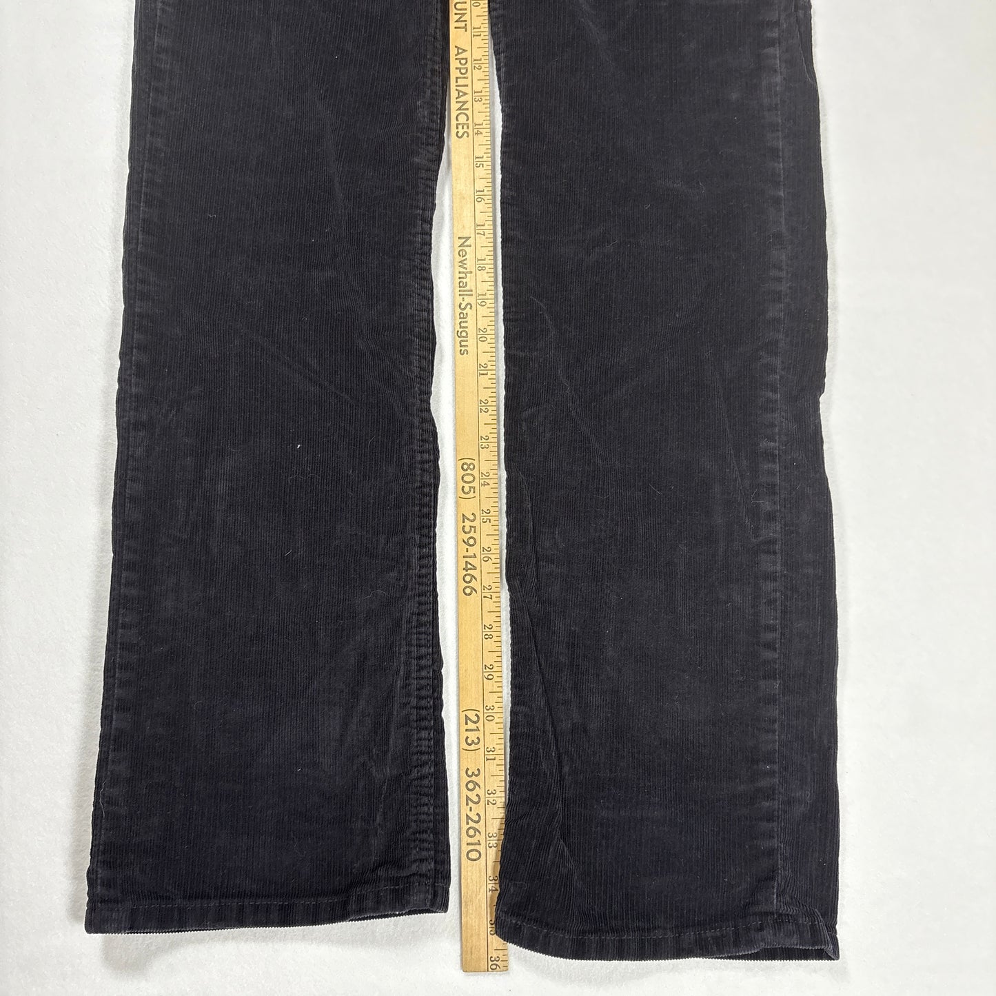 Levi’s 514 Men’s Corduroy Pants Black W34 L36 Straight Leg Casual
